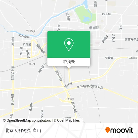 北京天明物流地图