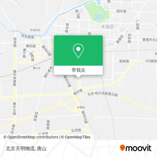 北京天明物流地图