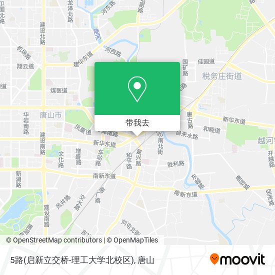5路(启新立交桥-理工大学北校区)地图