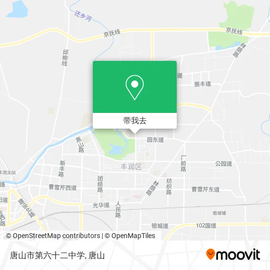 唐山市第六十二中学地图