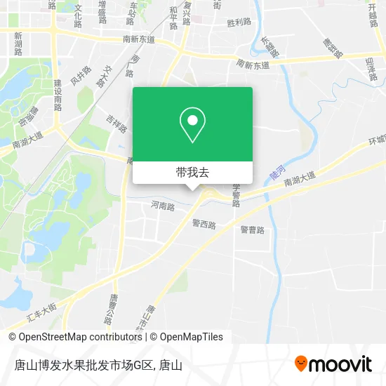 唐山博发水果批发市场G区地图