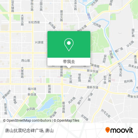 唐山抗震纪念碑广场地图