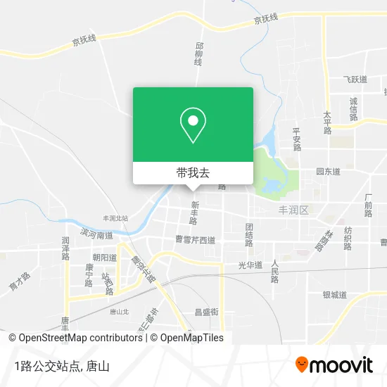 1路公交站点地图