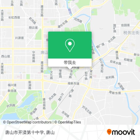 唐山市开滦第十中学地图