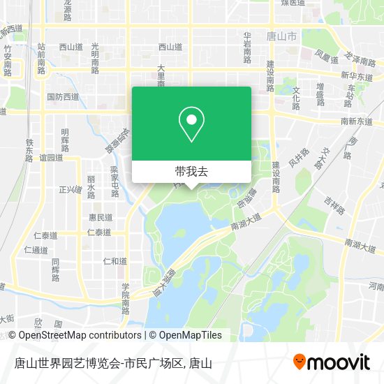 唐山世界园艺博览会-市民广场区地图