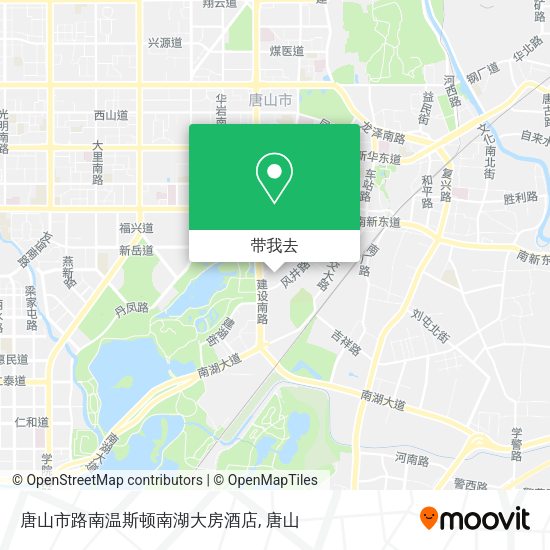 唐山市路南温斯顿南湖大房酒店地图