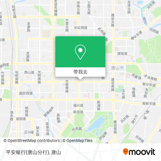 平安银行(唐山分行)地图
