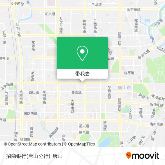 招商银行(唐山分行)地图