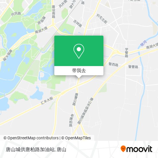 唐山城供唐柏路加油站地图