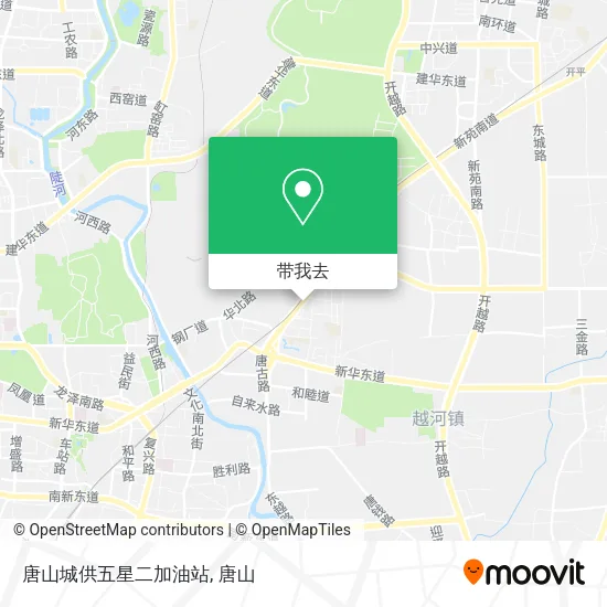 唐山城供五星二加油站地图