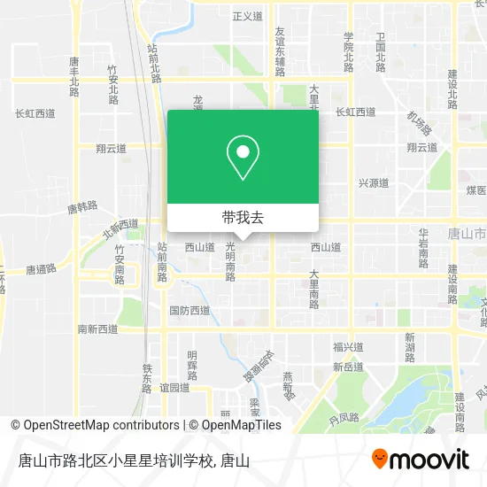 唐山市路北区小星星培训学校地图