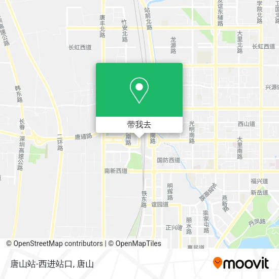 唐山站-西进站口地图