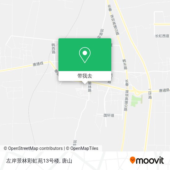 左岸景林彩虹苑13号楼地图