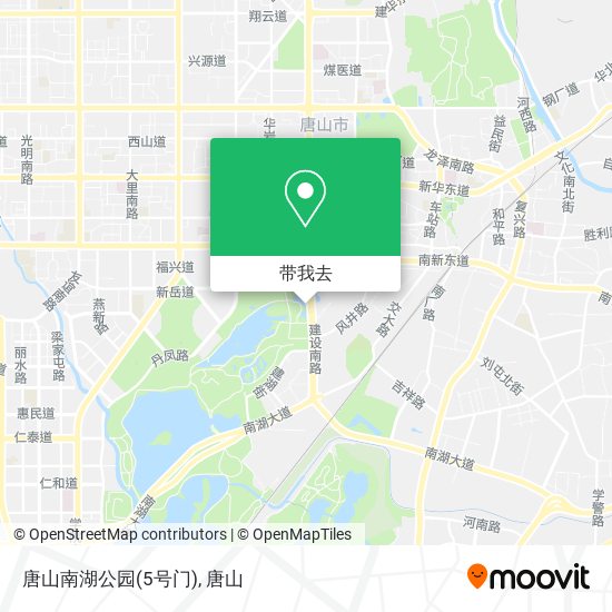 唐山南湖公园(5号门)地图
