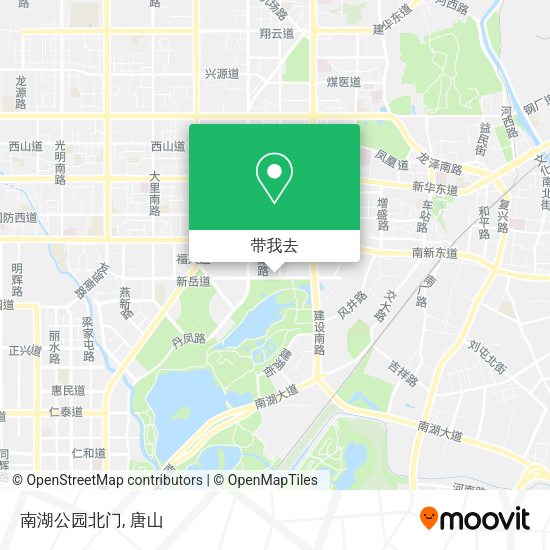 南湖公园北门地图