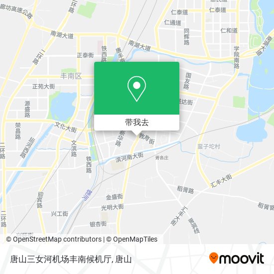 唐山三女河机场丰南候机厅地图