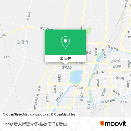 华彩·唐人街壹号售楼处(南门)地图