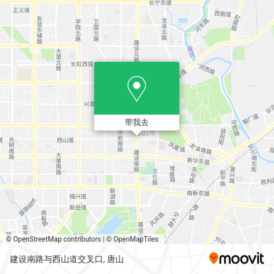 建设南路与西山道交叉口地图