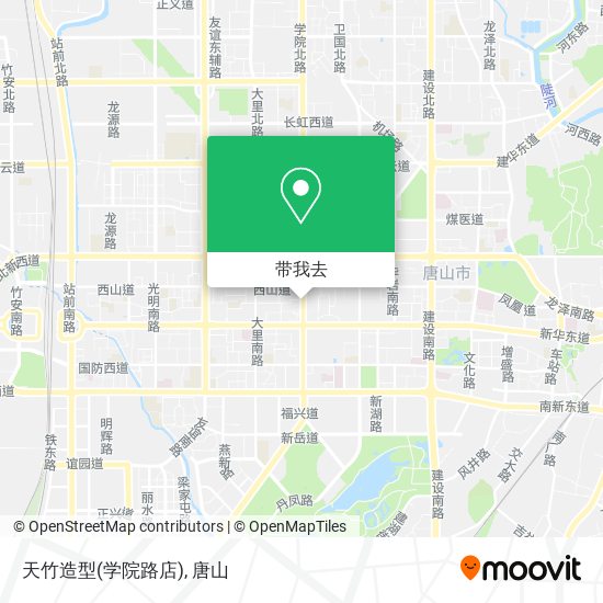 天竹造型(学院路店)地图
