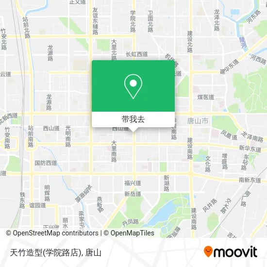 天竹造型(学院路店)地图