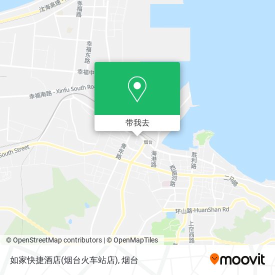 如家快捷酒店(烟台火车站店)地图