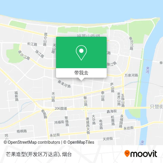 芒果造型(开发区万达店)地图
