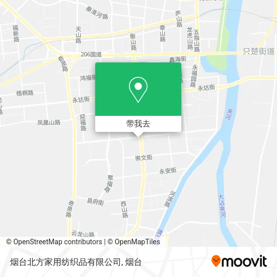 烟台北方家用纺织品有限公司地图