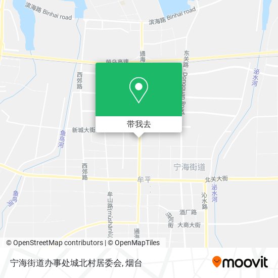 宁海街道办事处城北村居委会地图
