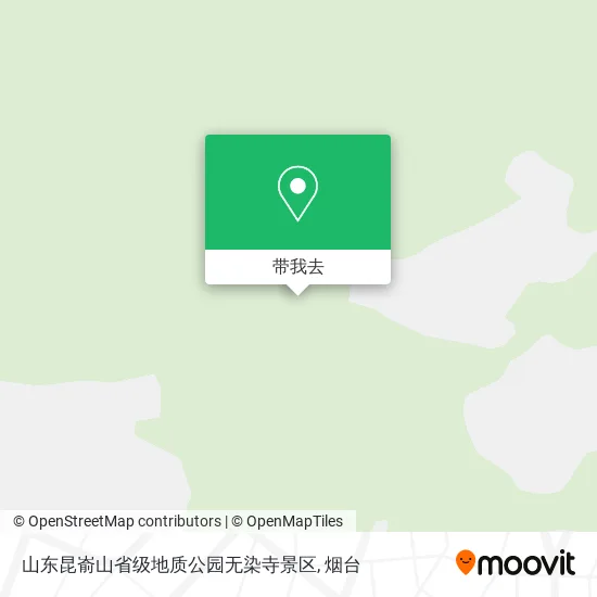 山东昆嵛山省级地质公园无染寺景区地图