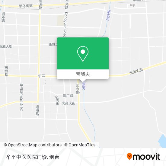 牟平中医医院门诊地图