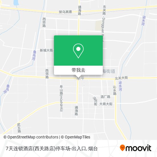 7天连锁酒店(西关路店)停车场-出入口地图