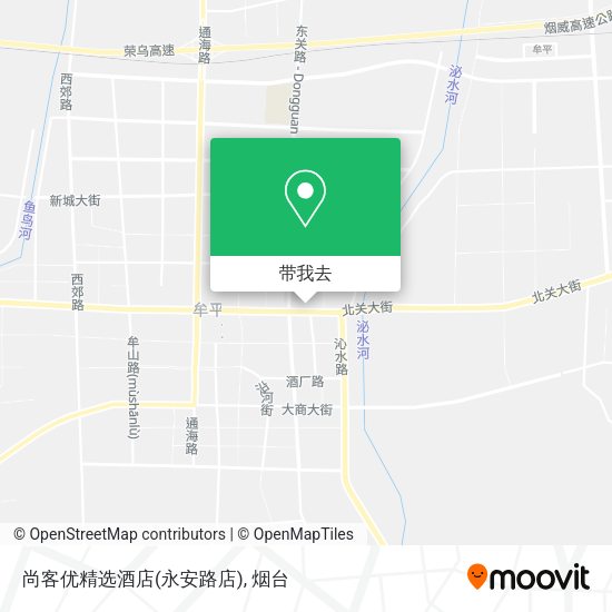 尚客优精选酒店(永安路店)地图