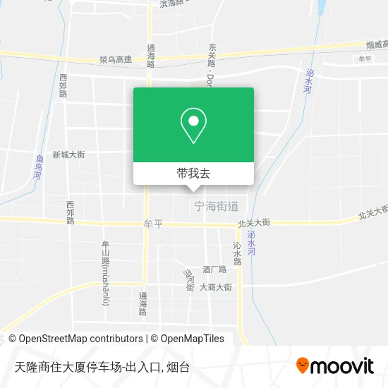 天隆商住大厦停车场-出入口地图