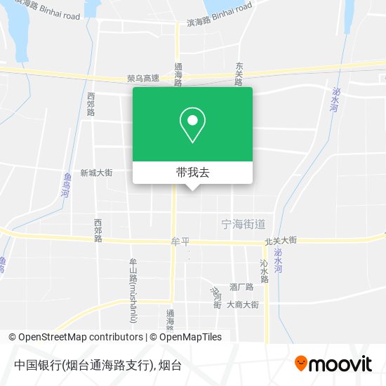 中国银行(烟台通海路支行)地图