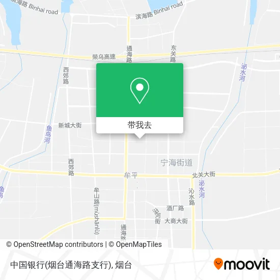 中国银行(烟台通海路支行)地图