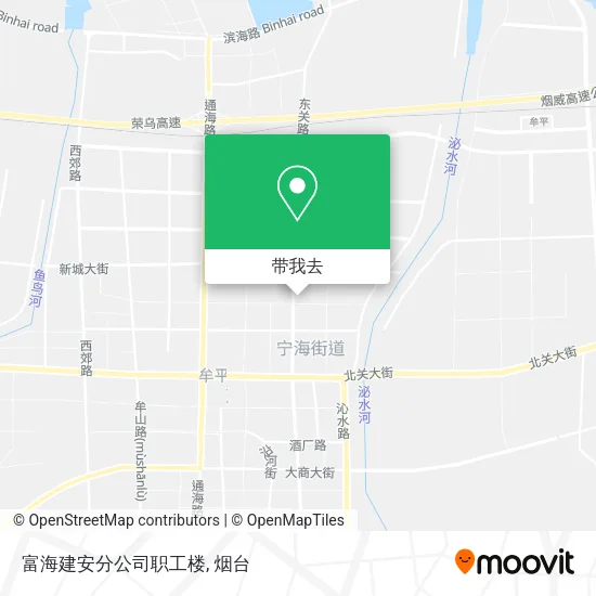 富海建安分公司职工楼地图