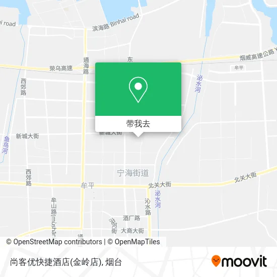 尚客优快捷酒店(金岭店)地图