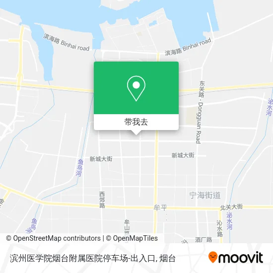 滨州医学院烟台附属医院停车场-出入口地图