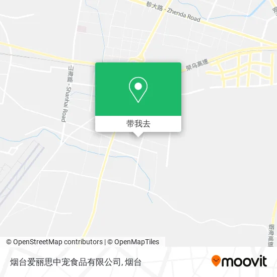 烟台爱丽思中宠食品有限公司地图