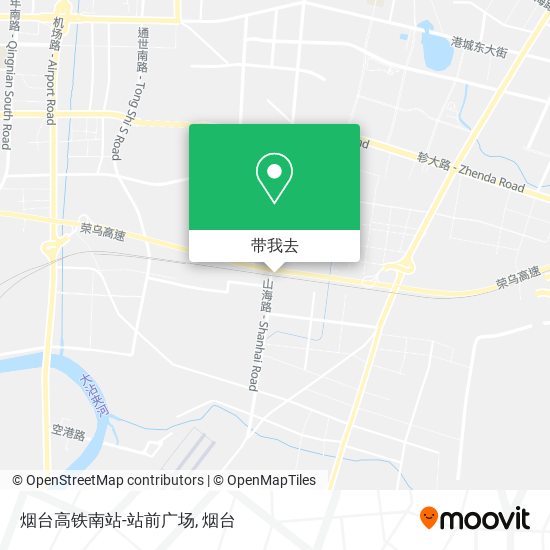 烟台高铁南站-站前广场地图