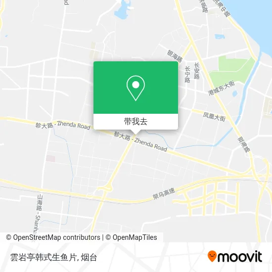 雲岩亭韩式生鱼片地图