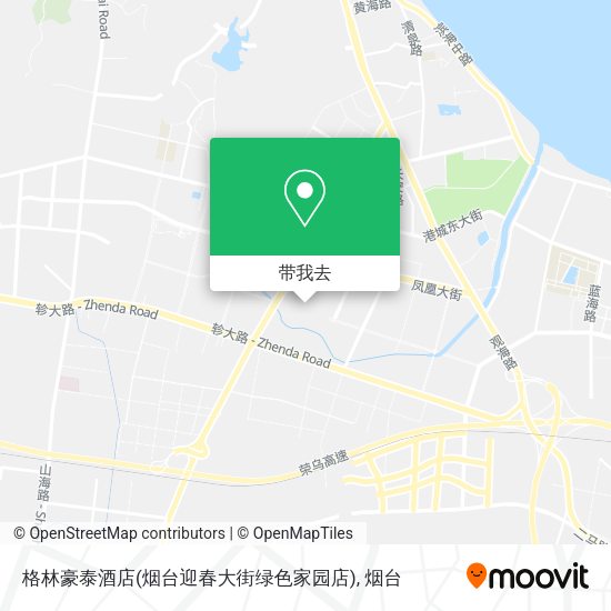 格林豪泰酒店(烟台迎春大街绿色家园店)地图