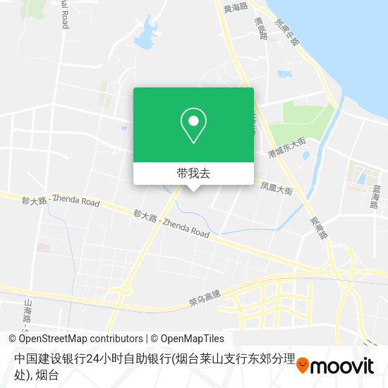 中国建设银行24小时自助银行(烟台莱山支行东郊分理处)地图