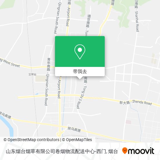 山东烟台烟草有限公司卷烟物流配送中心-西门地图