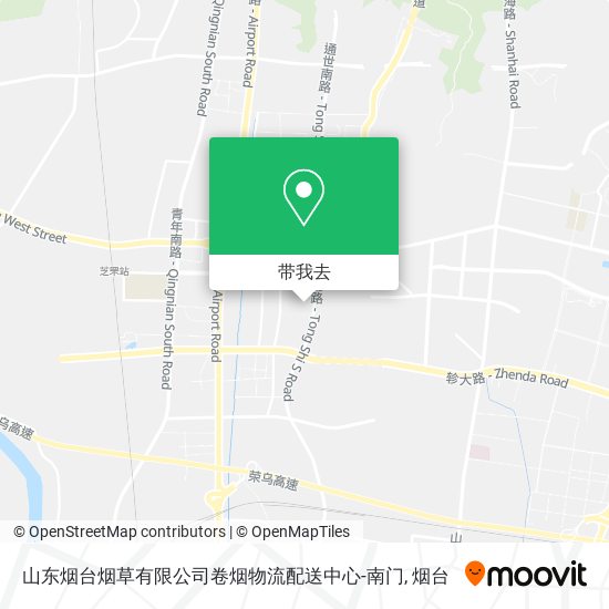 山东烟台烟草有限公司卷烟物流配送中心-南门地图