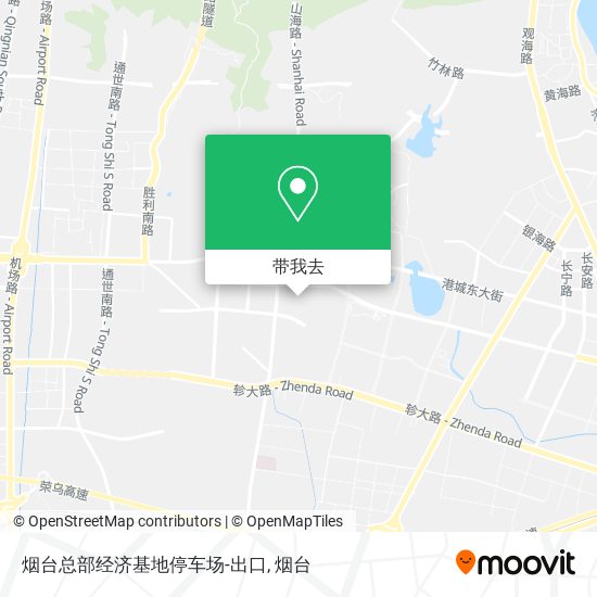 烟台总部经济基地停车场-出口地图