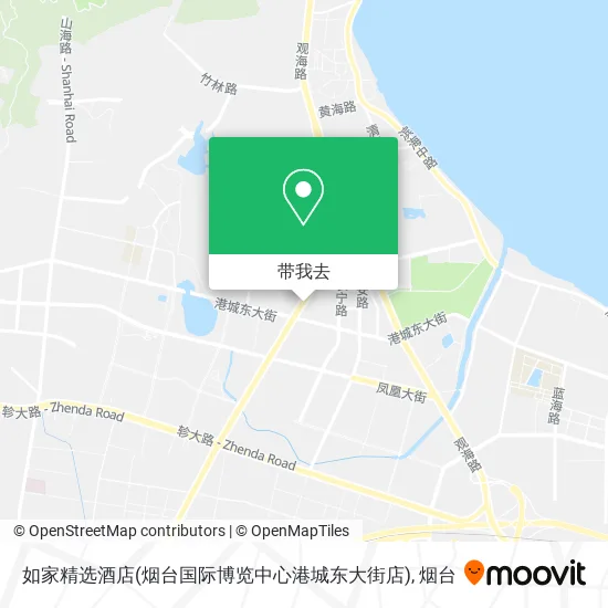 如家精选酒店(烟台国际博览中心港城东大街店)地图