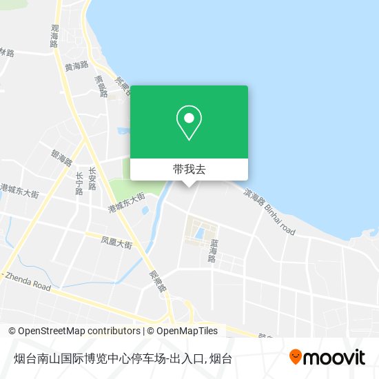 烟台南山国际博览中心停车场-出入口地图