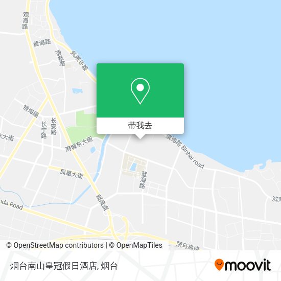 烟台南山皇冠假日酒店地图