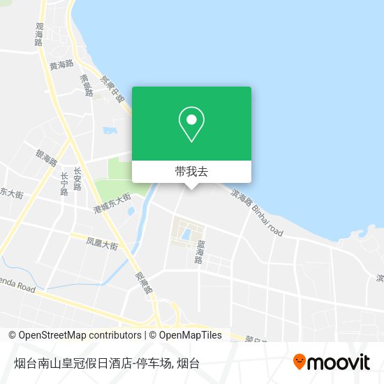 烟台南山皇冠假日酒店-停车场地图